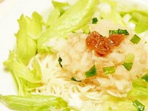 暑い日にさっぱり　★　梅おろし素麺　★